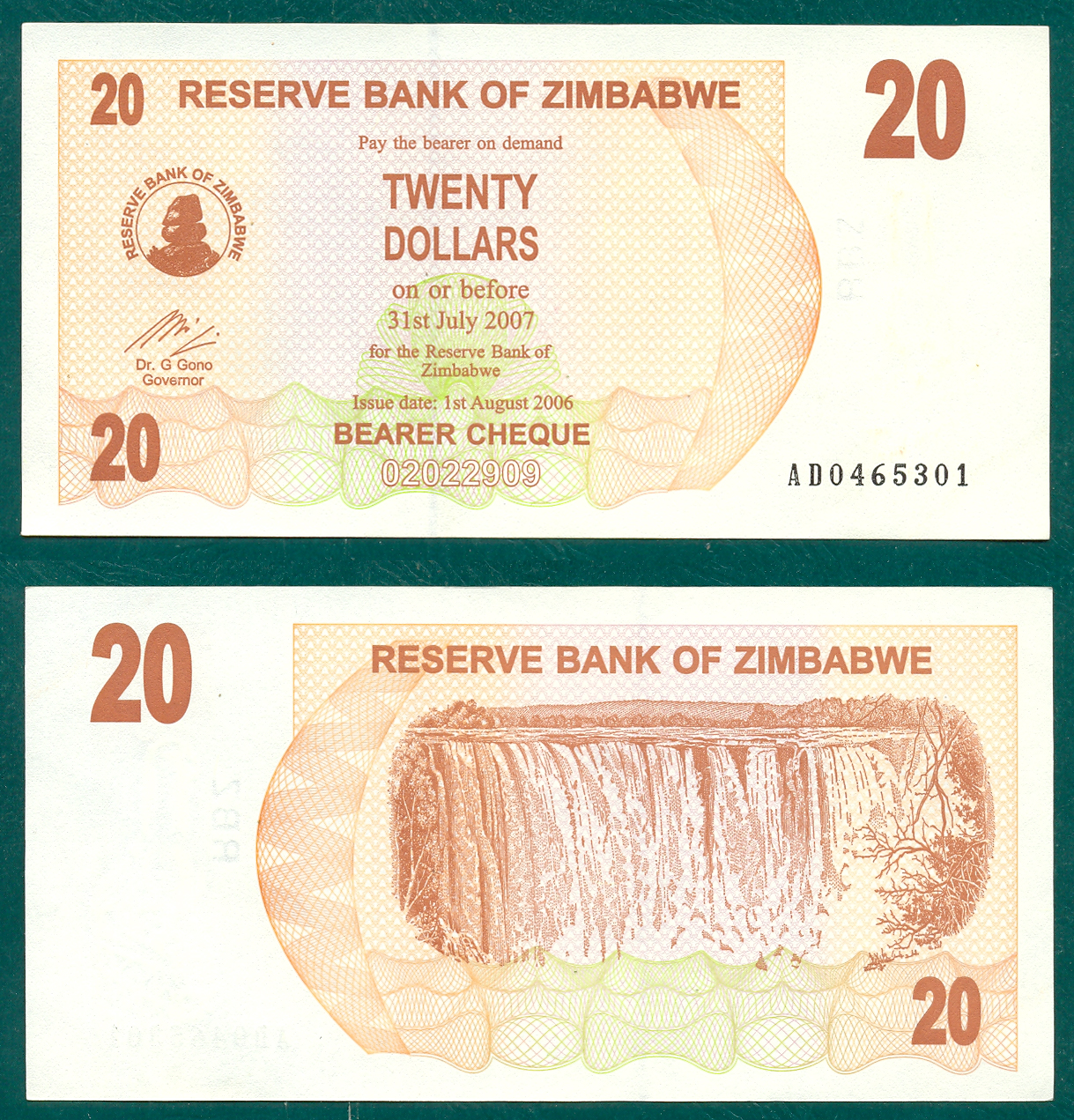 20 dólares